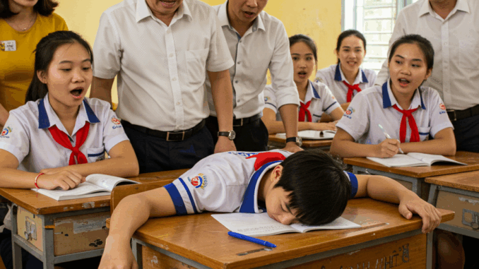 Chỉ mười lăm phút sau khi giám thị phát đề, Nam đột ngột dừng bút, em g-ụ:c đầu xuống bàn, không h/oảng l/oạn, không rơi nước mắt, chỉ im lặng, không viết thêm một chữ nào Chỉ mười lăm phút sau khi giám thị phát đề, Nam đột ngột dừng bút, em g-ụ:c đầu xuống bàn, không h/oảng l/oạn, không rơi nước mắt, chỉ im lặng, không viết thêm một chữ nào