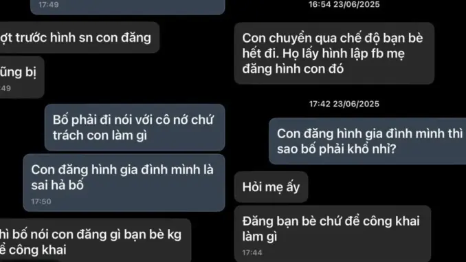 “Con đăng hình gia đình mình là sai hả bố?”: Con gái nghẹn ngào vì bị “tiểu tam” ghen ngược, bố trách móc “Con đăng hình gia đình mình là sai hả bố?”: Con gái nghẹn ngào vì bị “tiểu tam” ghen ngược, bố trách móc