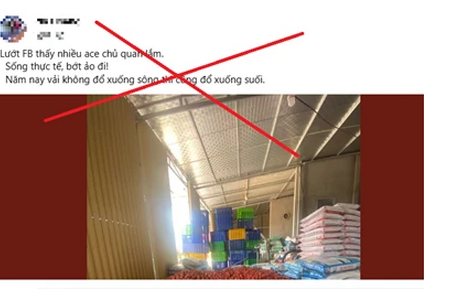 Công an xử lý 2 người thông tin sai sự thật về vải thiều Công an xử lý 2 người thông tin sai sự thật về vải thiều