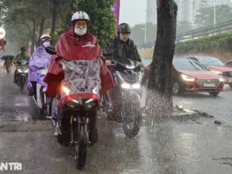 Miền Bắc mưa rất to, kéo dài liên tục trong 4 ngày tới