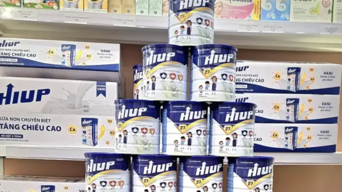 Một lon sữa Hiup 27 sản xuất hết 87.000 đồng, bán 546.000 đồng Một lon sữa Hiup 27 sản xuất hết 87.000 đồng, bán 546.000 đồng
