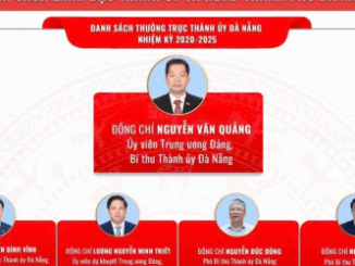 Danh sách lãnh đạo chủ chốt của thành phố Đà Nẵng