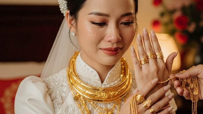 Ham lấy chồng đại gia, ngày cưới tôi đeo vàng kín cổ, ai ngờ trong đêm tân hôn… Ham lấy chồng đại gia, ngày cưới tôi đeo vàng kín cổ, ai ngờ trong đêm tân hôn…