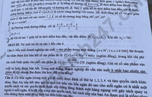 Vụ l;ọt đề thi Toán kỳ thi THPT: Công an đã xác định được 3 đối tượng Vụ l;ọt đề thi Toán kỳ thi THPT: Công an đã xác định được 3 đối tượng