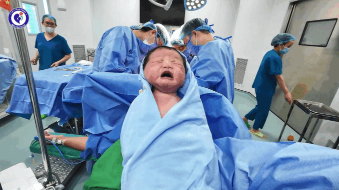 Bé trai chào đời nặng 5,2 kg tại Hải Phòng Bé trai chào đời nặng 5,2 kg tại Hải Phòng