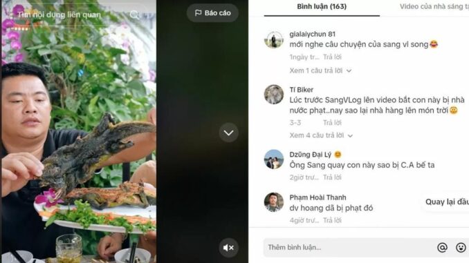 Xôn xao hình ảnh Hải Sapa TV ăn Kỳ tôm nằm trong Sách đỏ, bị dân mạng cảnh báo Xôn xao hình ảnh Hải Sapa TV ăn Kỳ tôm nằm trong Sách đỏ, bị dân mạng cảnh báo