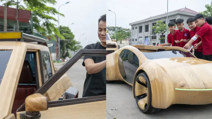 50 tỷ lượt xem anh thợ mộc Việt sáng chế dàn siêu xe gỗ độc nhất thế giới 50 tỷ lượt xem anh thợ mộc Việt sáng chế dàn siêu xe gỗ độc nhất thế giới