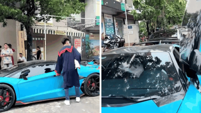 Sự thật chàng trai lái Lamborghini đi tốt nghiệp Đại học ở Hà Nội hút 10 triệu view Sự thật chàng trai lái Lamborghini đi tốt nghiệp Đại học ở Hà Nội hút 10 triệu view