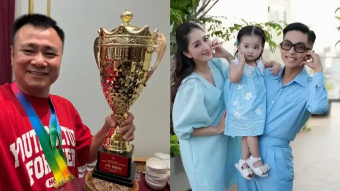 NSND Tự Long khoe cúp vô địch, Khánh Thi tình cảm bên chồng kém 11 tuổi NSND Tự Long khoe cúp vô địch, Khánh Thi tình cảm bên chồng kém 11 tuổi