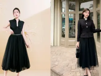Chân váy lưới – điểm chạm của vẻ đẹp thanh thoát