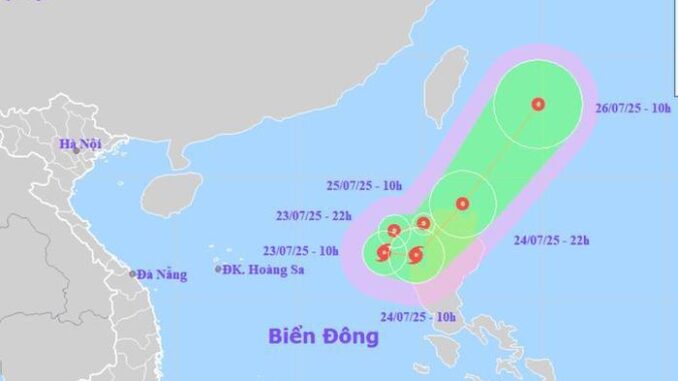 Xuất hiện áp thấp nhiệt đới giật cấp 8 gần Biển Đông Xuất hiện áp thấp nhiệt đới giật cấp 8 gần Biển Đông