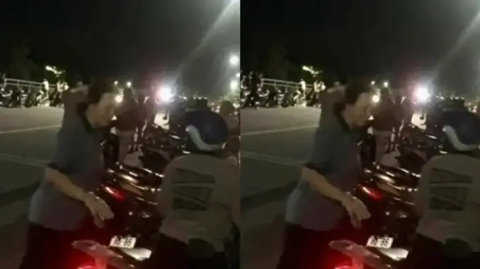 Thanh niên nhảy cầu rồi bơi vào bờ, mặc cho lực lượng chức năng tìm kiếm
