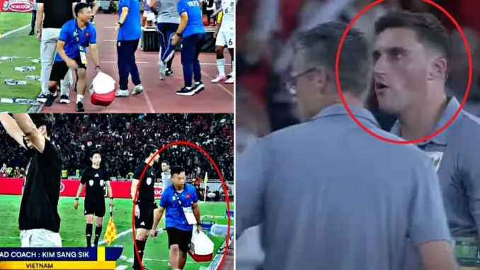 Trợ lý U23 Việt Nam rải chai nước, Indonesia ganh ghét tố 'chơi bẩn', cái kết cay cú Trợ lý U23 Việt Nam rải chai nước, Indonesia ganh ghét tố 'chơi bẩn', cái kết cay cú