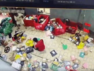 Clip dài hơn 1 phút gây phẫn nộ: Nam thanh niên xông vào kho, đạp đầu shipper, đấm đá dã man