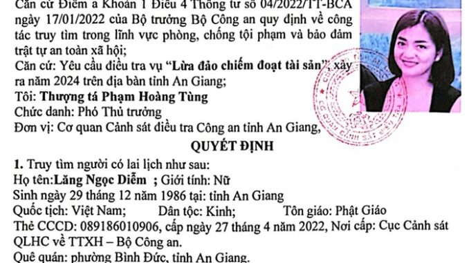 Công an truy tìm người phụ nữ xinh đẹp liên quan vụ lừa đảo