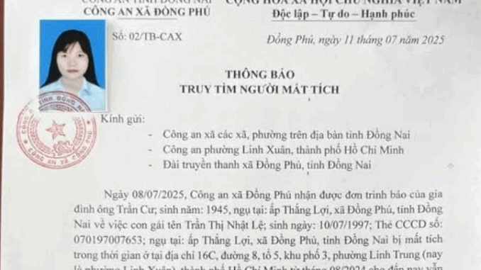 Công an truy tìm 2 cô gái trẻ mất tích Công an truy tìm 2 cô gái trẻ mất tích