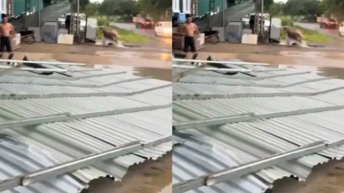 Người đàn ông bị tử vong do mái tôn bay trúng lúc mưa dông Người đàn ông bị tử vong do mái tôn bay trúng lúc mưa dông