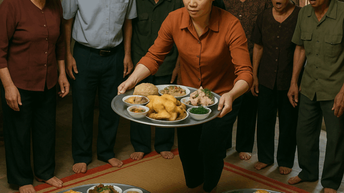 Giỗ bố chồng mà mẹ chồng chỉ đưa có 100 nghìn đồng làm cỗ, để rồi đến giờ ăn, cả nhà được phen náo loạn