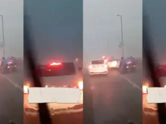 Loạt ô tô che chắn xe máy qua cầu lúc mưa to gió lớn ở Hà Nội ‘gây sốt’ mạng