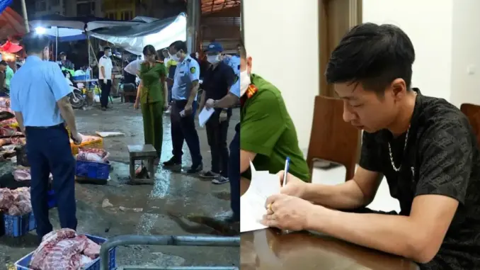 Lò cung cấp lợn nhiễm virus tả ở Hà Nội: “Hóa trang” thịt bệnh bằng máu