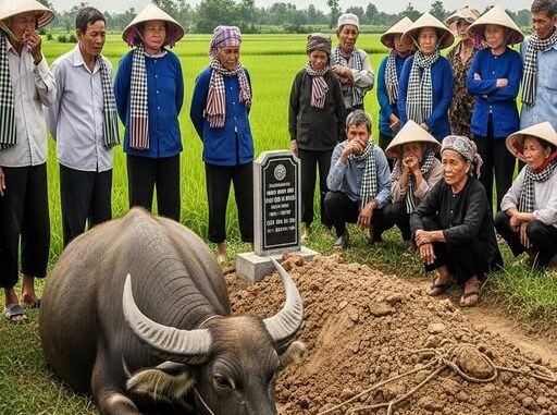 Chú trâu chảy nước mắt quỳ lạy bên mộ chủ nhân mới qua đời, hình ảnh khiến cả làng cảm động… Chú trâu chảy nước mắt quỳ lạy bên mộ chủ nhân mới qua đời, hình ảnh khiến cả làng cảm động…