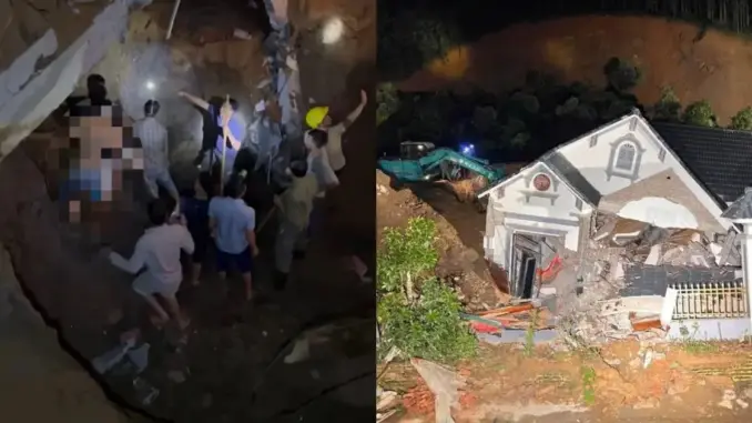 Sạt lở đất vùi lấp 2 ngôi nhà ở Lào Cai, 5 người thương vong Sạt lở đất vùi lấp 2 ngôi nhà ở Lào Cai, 5 người thương vong