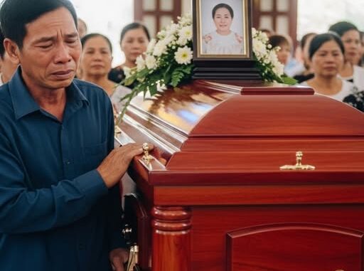 Vợ mất vì đa/u t/im, trong lúc tang gia bối rối chồng để quên điện thoại trong quan tài, nào ngờ nửa đêm…