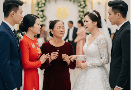 Giữa lễ cưới, họ nhà trai bỏ về vì biết mẹ cô dâu từng làm giúp việc – Nhưng một câu nói của bà khiến tất cả câm lặng rút lui