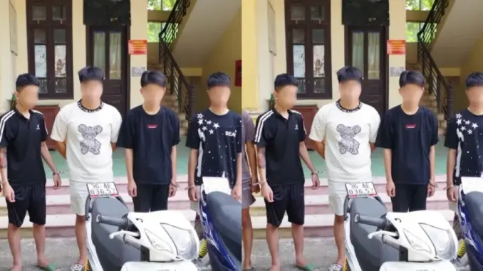 5 thanh, thiếu niên đi trộm xe máy để lấy tiền tiêu xài