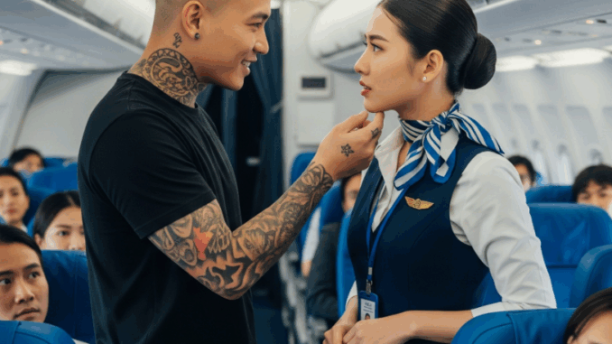Gã giang hồ trêu chọc nữ tiếp viên hàng không trên máy bay Gã giang hồ trêu chọc nữ tiếp viên hàng không trên máy bay
