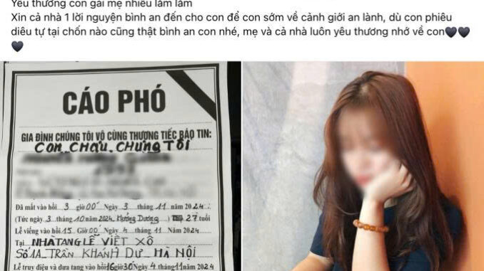 Vụ c;ô g;á;i bị ‘nữ quái xế’ tông tuvong: Đã nói chuyện người lớn với nhà trai, ra Tết dự định làm đám cưới Vụ c;ô g;á;i bị ‘nữ quái xế’ tông tuvong: Đã nói chuyện người lớn với nhà trai, ra Tết dự định làm đám cưới