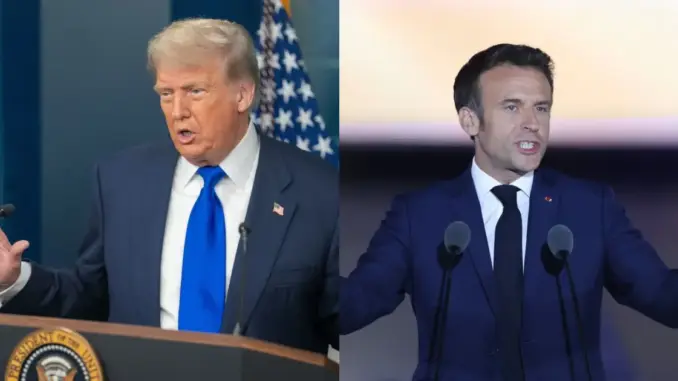Tổng thống Trump phản ứng với tuyên bố của Tổng thống Macron về việc công nhận Palestine Tổng thống Trump phản ứng với tuyên bố của Tổng thống Macron về việc công nhận Palestine