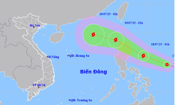 Áp thấp nhiệt đới di chuyển rất nhanh, dự báo thành bão rất mạnh