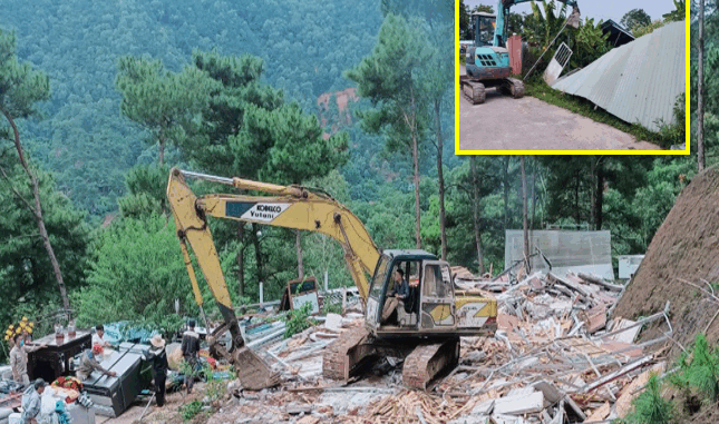 Cưỡng chế hàng loạt vi phạm trên đất nông nghiệp Cưỡng chế hàng loạt vi phạm trên đất nông nghiệp