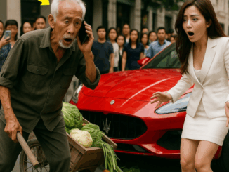Ông lão bán rau làm xước siêu xe nữ tỷ phú, chỉ 1 cuộc điện thoại gọi con trai và cái kết bất ngờ.