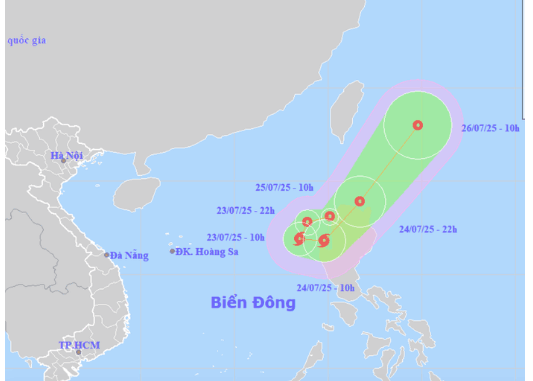 Xuất hiện áp thấp nhiệt đới giật cấp 8 gần Biển Đông