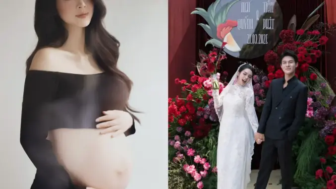 Mẹ bầu Vbiz đi từng bước nặng nề, chồng dìu đỡ ở tháng cuối thai kỳ Mẹ bầu Vbiz đi từng bước nặng nề, chồng dìu đỡ ở tháng cuối thai kỳ