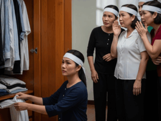 Bác dâu khóc lụt cả nhà trong đám tang của bà nội, tưởng tình cảm nhất họ hoá ra vừa đưa bà ra đồng xong về đã chạy tụt vào buồng