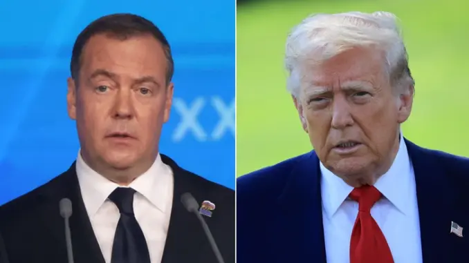 Ông Trump ra lệnh triển khai tàu ngầm hạt nhân ‘đáp trả bình luận của ông Medvedev’ Ông Trump ra lệnh triển khai tàu ngầm hạt nhân ‘đáp trả bình luận của ông Medvedev’