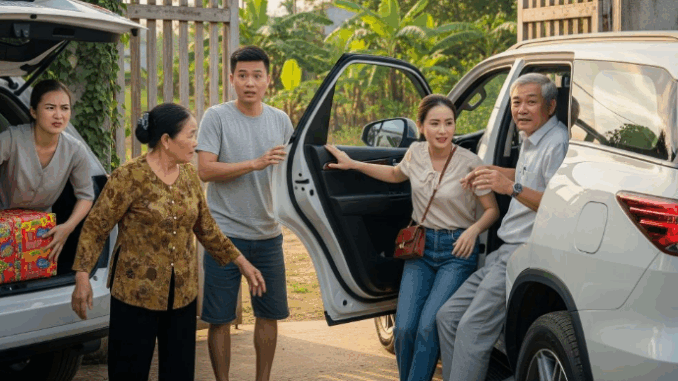 2 vợ chồng ki cóp tiền mua ô tô, lần đầu về quê tôi nóng mặt khi cả nhà chồng chân toàn bùn đất trèo lên xe mới, bố chồng bảo tôi tự đi xe máy theo sau, để chồng chở các bác, tôi sôi máu bỏ thẳng vào cốp xe 2 vợ chồng ki cóp tiền mua ô tô, lần đầu về quê tôi nóng mặt khi cả nhà chồng chân toàn bùn đất trèo lên xe mới, bố chồng bảo tôi tự đi xe máy theo sau, để chồng chở các bác, tôi sôi máu bỏ thẳng vào cốp xe
