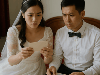 Cưới xong hai vợ chồng ngồi bóc phong bì thì thấy phong bì của người yêu cũ chồng, bên trong có 500k và que thử thai