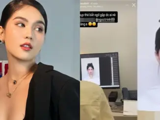 Ekip trượt tay để lộ ảnh thẻ của Ngọc Trinh, suýt không nhận ra