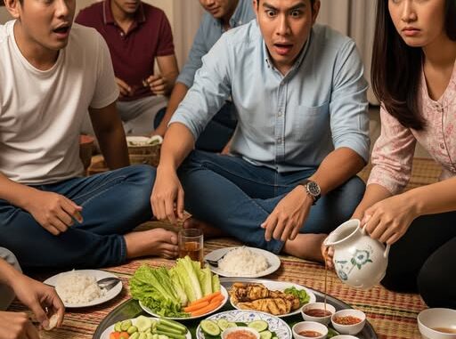 Vợ vất vả từ sáng sớm đến trưa vừa trông con nhỏ vừa nấu một bàn ăn thịnh soạn cho chồng đãi khách, vậy mà lúc bạn bè xuất hiện anh lại giới thiệu vợ là giúp việc dưới quê mới lên, tôi không nhịn được nữa