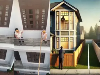 Người đàn ông dùng gậy dài ngăn hàng xóm mở cửa, khi biết nguyên nhân netizen lập tức “quay xe”