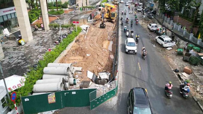 Dự án mở rộng đường trung tâm Hà Nội lên 21m lùi hạn hoàn thành vào 2026