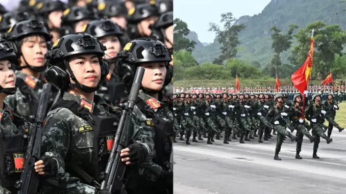 Ngắm dàn chiến sĩ “cực ngầu” trong buổi hợp luyện diễu binh, diễu hành Ngắm dàn chiến sĩ “cực ngầu” trong buổi hợp luyện diễu binh, diễu hành