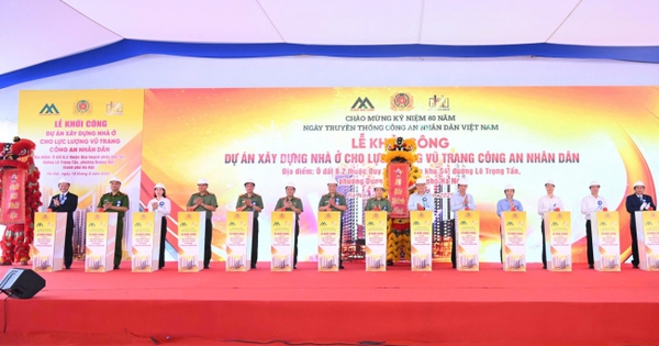 Hà Nội: Khởi công dự án nhà ở xã hội thứ 3 cho cán bộ chiến sĩ Công an nhân dân