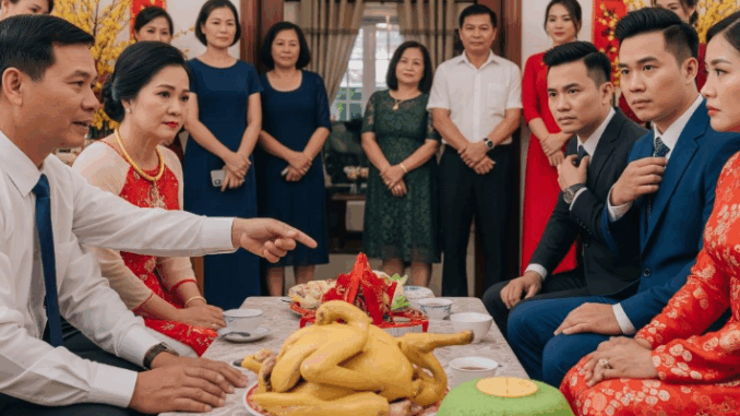 Thông gia tuyên bố không bao giờ cho con trai đi ở rể, hôm đến chơi nhà xin phép cưới tôi bố mẹ chỉ mang ra đúng con gà với đĩa xôi