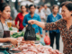 Sáng nào cũng 4h giờ đã đi lấy thịt lợn về đem ra chợ bán, chồng ở nhà ngủ đến 10h trưa mới dậy nấu cơm, một hôm chị hàng xóm đến tận nơi xưng xỉa đặt vào tay tôi một túi bóng đen